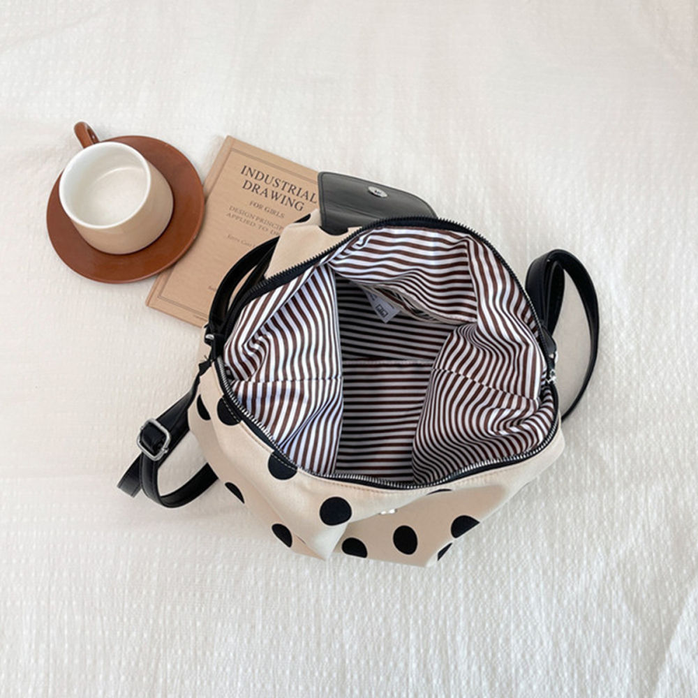Sacs À Bandoulière Pour Femmes En Tissu À Pois, Style Décontracté Image3