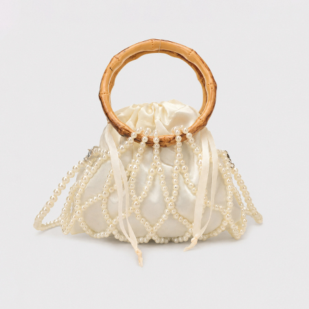 Sacs à main pour femmes en tissu ornés de perles, style soirée