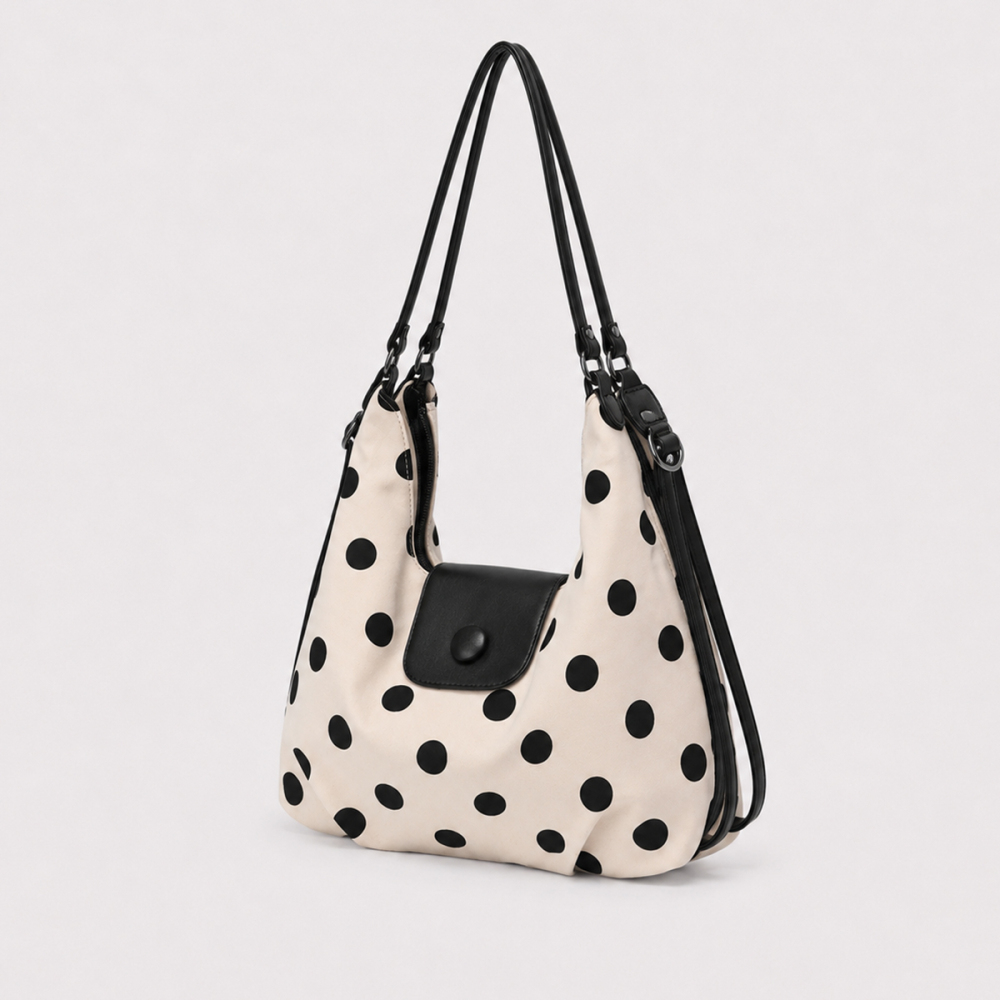 Sacs À Bandoulière Pour Femmes En Tissu À Pois, Style Décontracté Image2