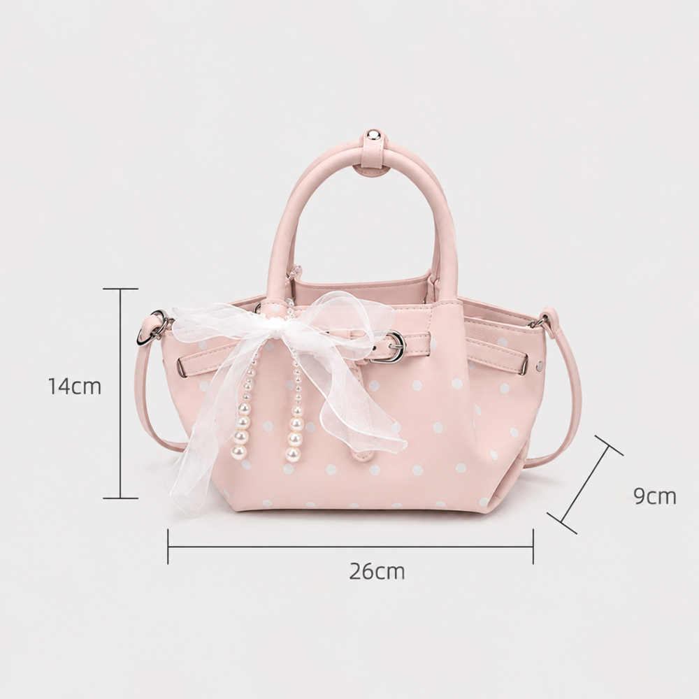 Sacs À Main Pour Femmes En Pu À Pois Style Années 2000 Image4