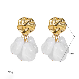 Boucles D'Oreilles Pendantes Pour Femmes, Style Rétro, À Pompons Et Motif Marteau, En Résine, Collection Classique h5 Image3