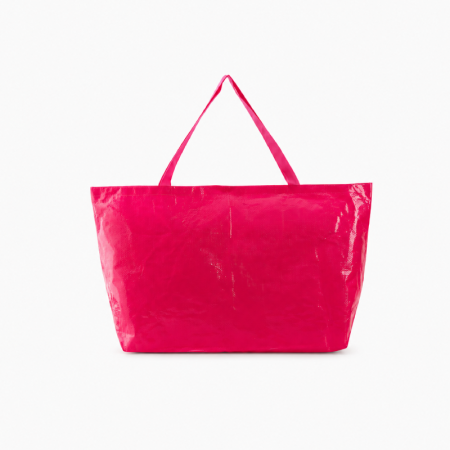 Sacs de courses tissés en polypropylène (PP) de style décontracté, couleur unie, pour femmes 2