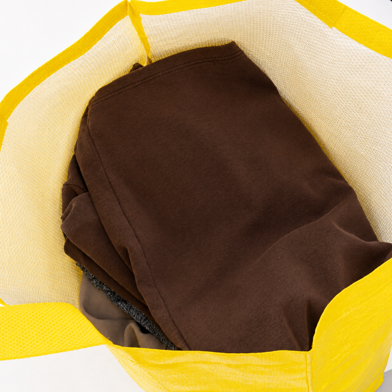 Sacs De Courses Tissés En Polypropylène (Pp) De Style Décontracté, Couleur Unie, Pour Femmes h5Image5