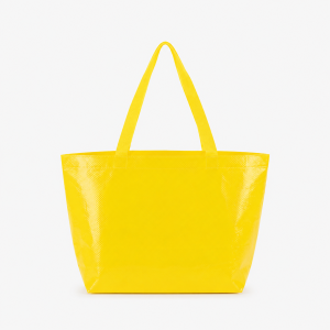 Sacs De Courses Tissés En Polypropylène (Pp) De Style Décontracté, Couleur Unie, Pour Femmes h5