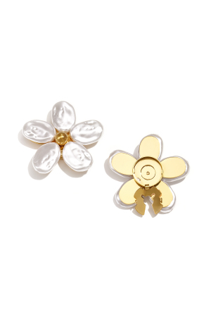 Boutons De Manchette Fleur Simple Acier Inoxydable Accessoires Du Quotidien h5 Image4