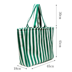 Sac Carré Pour Femme En Tissu Éponge À Rayures Duveteuses Multicolores, Style Décontracté h5 Image6