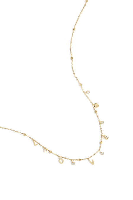 Collier d'amour avec pierres de zircone