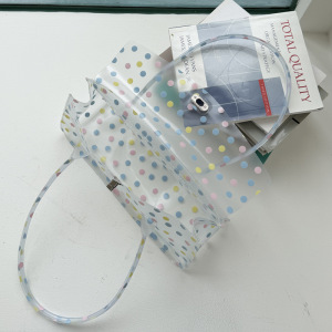 Sac Carré Femme En Pvc Style Décontracté / Transparent Uni À Pois Multicolores h5 Image4