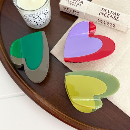Série Romantique Daily Heart - Clou de girofle acrylique multicolore