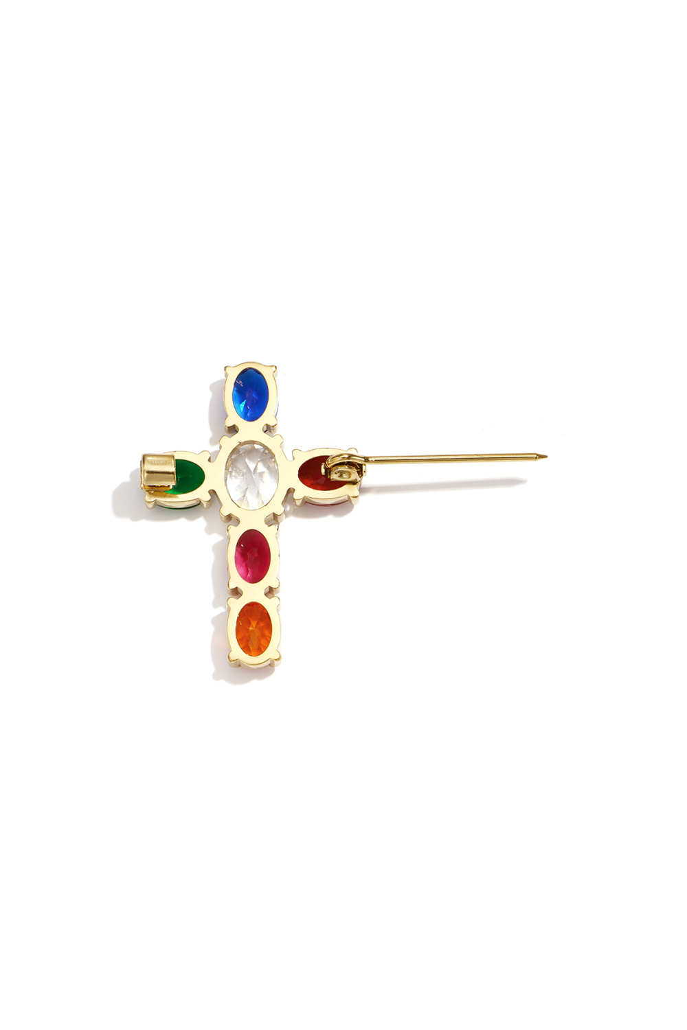 Broches Croix Simples En Acier Inoxydable Accessoires Du Quotidien Image4