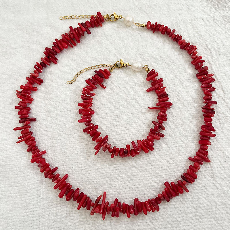 Colliers De Perles Vintage En Pierres Naturelles Pour Femmes Image4
