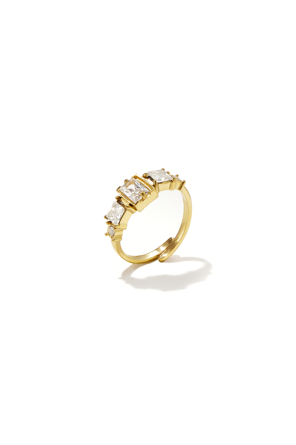 Bagues Minimalistes En Acier Inoxydable, Forme Géométrique, Collection Simple Daily Simple, Bijoux Pour Femmes