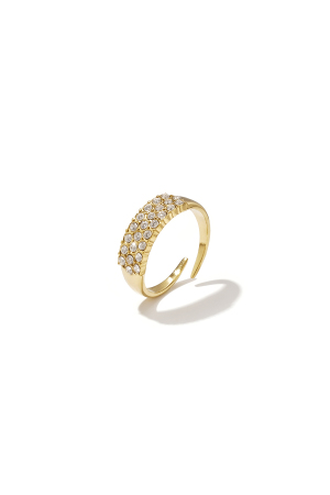 Bague Ajustable Ornée De Strass h5 