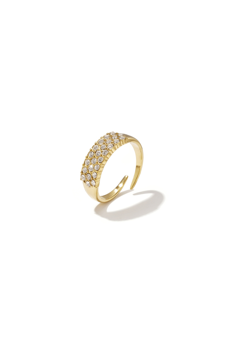 Bague ajustable ornée de strass