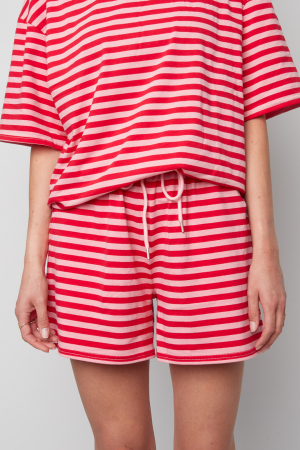 Shorts En Coton Rayés, Vêtements Décontractés Printemps/Été h5 Image4