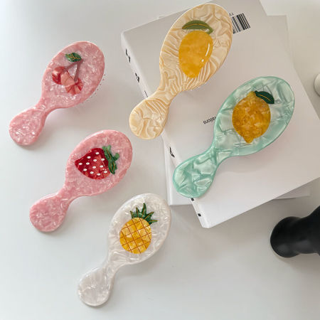 Peignes à coussin portables ovales pour fruits, fraises, citrons et vinaigre