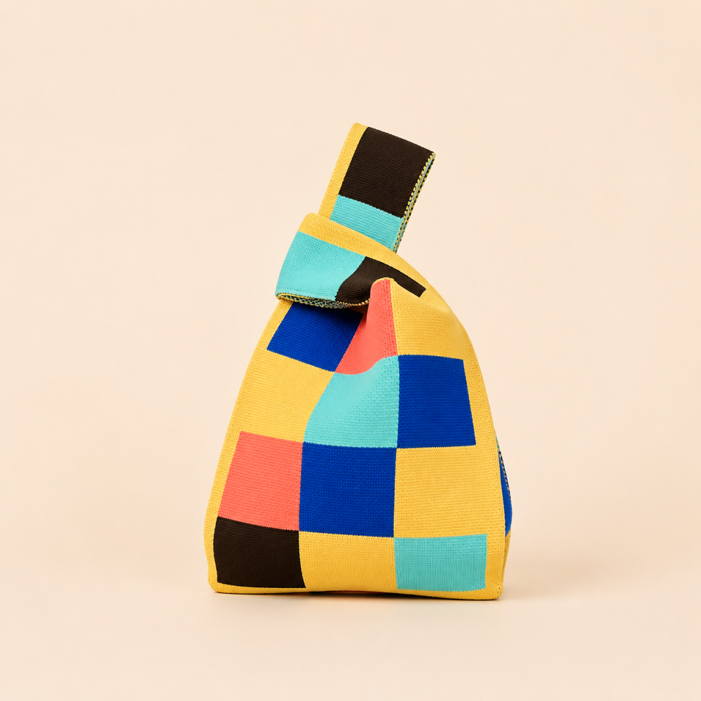 Sac Carré Pour Femme En Polyester, Style Décontracté, À Rayures Florales Tissées, À Carreaux, À Motifs Végétaux Et Géométriques, De Couleur Mélangée. h5Image3