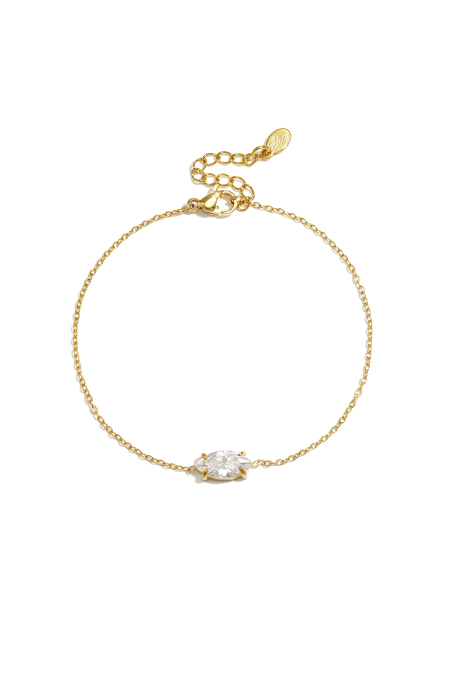 Bracelets à breloques en acier inoxydable, forme elliptique, collection Simple Daily Simple, bijoux pour femmes