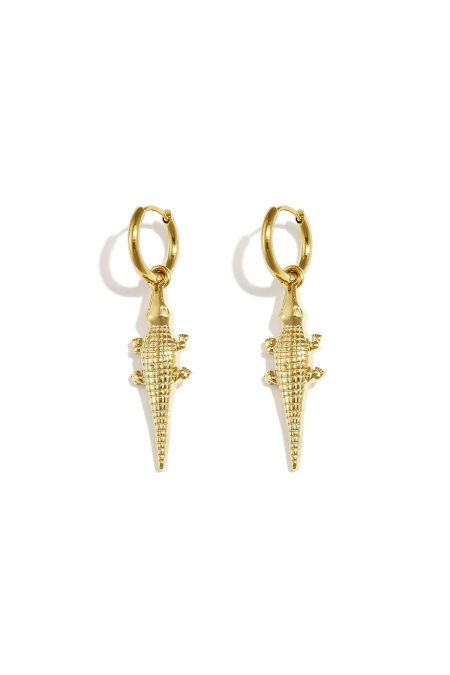 Boucles d'oreilles pendantes en acier inoxydable, motif animal, collection Daily Simple, bijoux pour femmes
