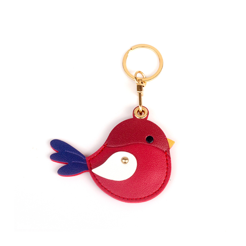 Porte-Clés En Cuir Simple Series Avec Oiseaux Mignons De Couleurs Variées Image2
