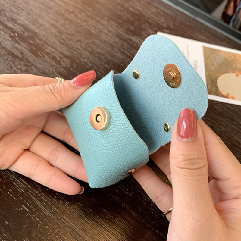Porte-Clés Trèfle En Pu Uni Couleur Quotidienne De La Série Simple Image4