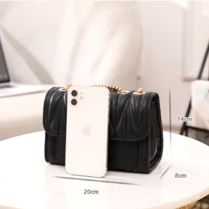 Sac Carré Pour Femme En Pu De Qualité Supérieure, Style Décontracté, Avec Détails Métalliques Et Cœur. Couleur Unie. h5 Image6