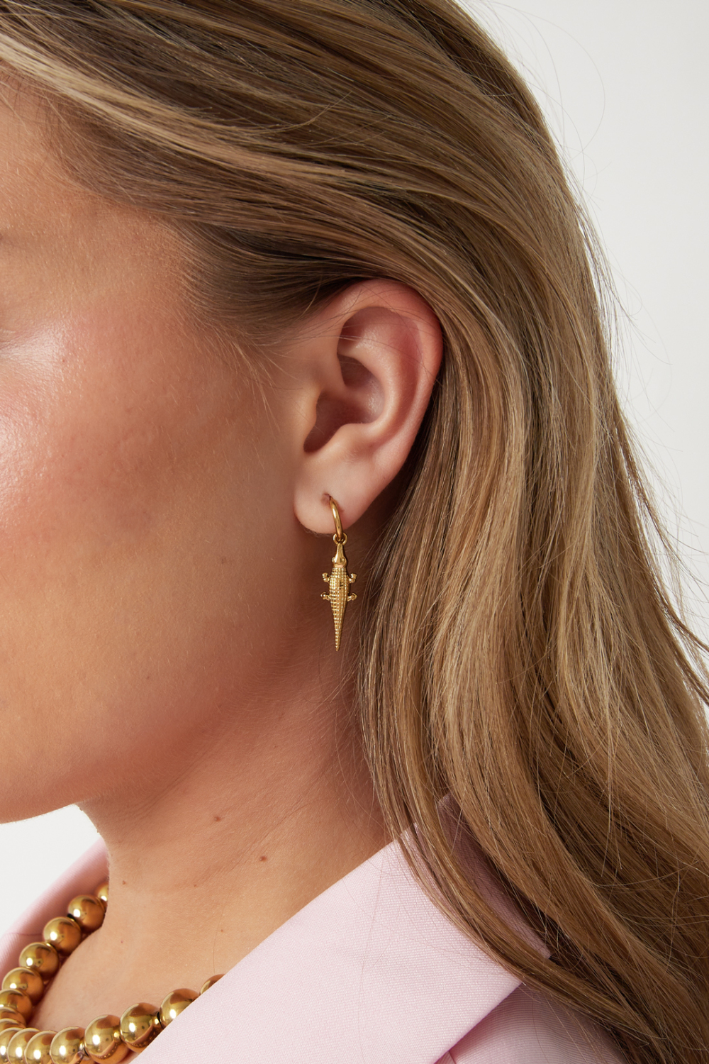 Boucles D'Oreilles Pendantes En Acier Inoxydable, Motif Animal, Collection Daily Simple, Bijoux Pour Femmes Image2