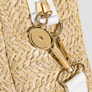 Sac Carré Pour Femme En Pu Tissé À Rayures, Style Décontracté h5 Image5