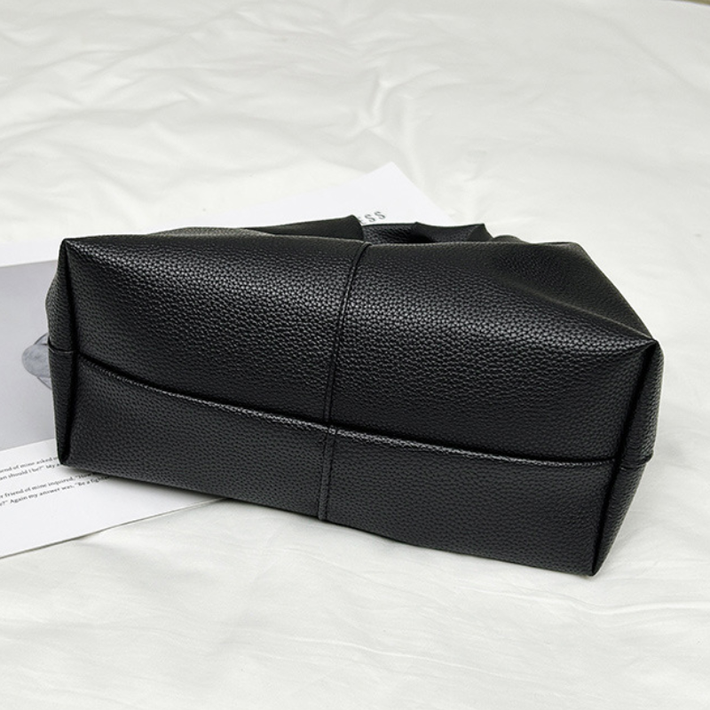 Sac Seau Femme En Pu Torsadé, Style Décontracté, Couleur Unie h5Image4