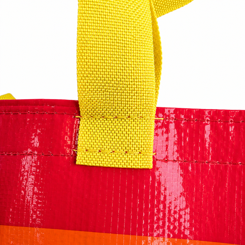 Sac Carré Femme À Rayures Tissées Multicolores Style Décontracté Image5