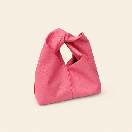 Sac seau femme en PU torsadé, style décontracté, couleur unie
