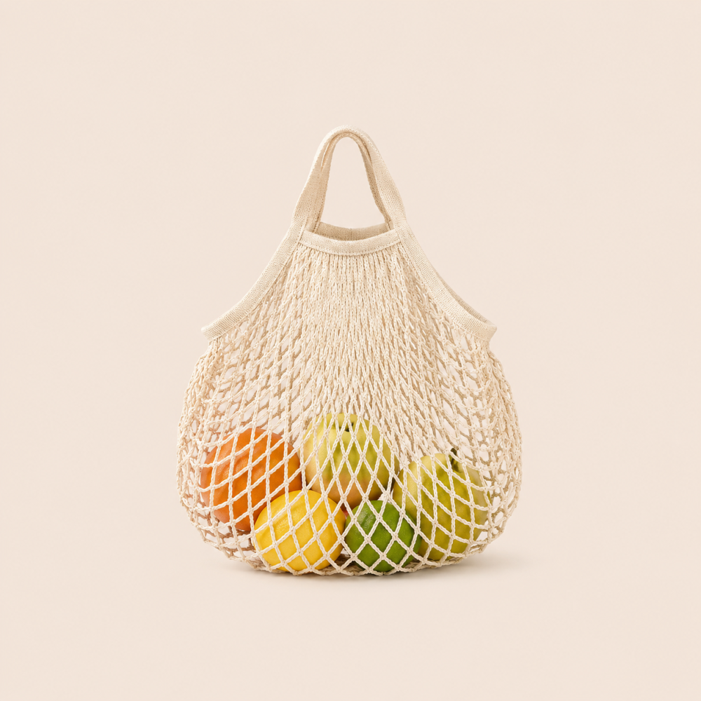 Sac Rond Pour Femme En Corde Tressée Ajourée, Couleur Unie, Style Décontracté Image4