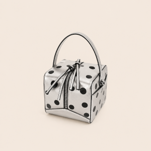 Sac Carré Pour Femme En Pu À Pois, Style Parisien Chic, Uni h5 Image2