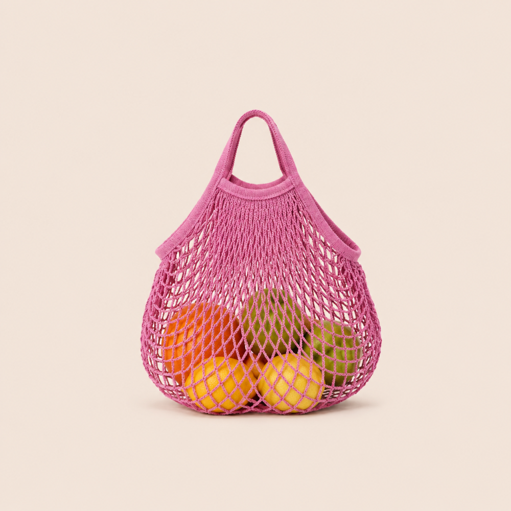 Sac Rond Pour Femme En Corde Tressée Ajourée, Couleur Unie, Style Décontracté Image3