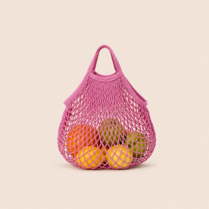 Sac Rond Pour Femme En Corde Tressée Ajourée, Couleur Unie, Style Décontracté h5 Image3