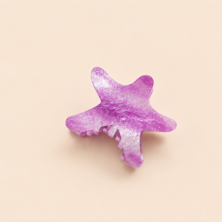 Griffes à cheveux acryliques Simple Series Natural Solid Color Oceanic Style Starfish Color Gradient Color Acrylic Hair Griffes 2