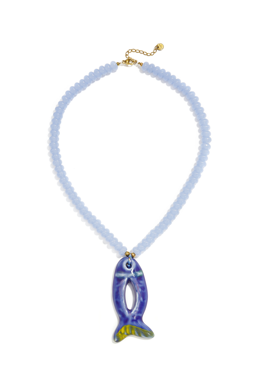 Colliers De Perles En Céramique, Motif Poisson, Vacances, Plage, Collection Romantique, Bijoux Pour Femmes Image3