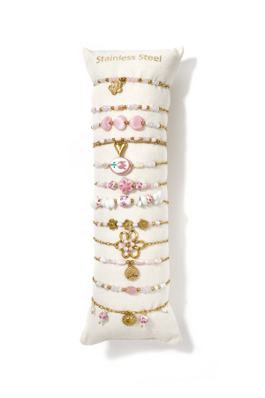 Bracelets En Céramique Plaqués Or 14 Carats, Collection Florale, Style Décontracté Et Romantique, Bijoux Pour Femmes h5 Image2