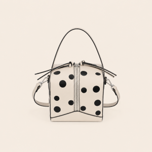 Sac Carré Pour Femme En Pu À Pois, Style Parisien Chic, Uni h5