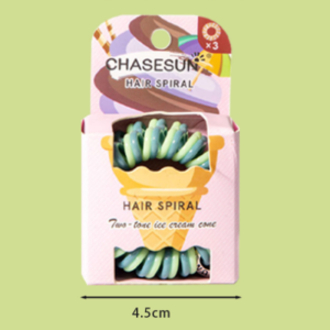 Élastiques À Cheveux Unisexes Simple Series Daily Stripe De Couleurs Mélangées En Tpu h5 Image5