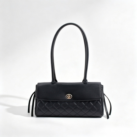 Sacs à bandoulière carrés pour femmes, style décontracté, surpiqûres matelassées, couleur unie, en PU de qualité supérieure