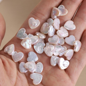 Perles D'Eau Douce En Forme De Cœur, Collection Simple Series Diy, Perles En Vrac Pour Femmes h5 Image2