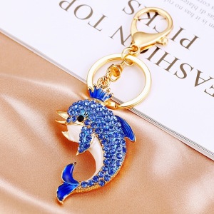 Porte-Clés Luxueux En Métal Et Strass, Motif Poisson Multicolore, Style Océanique Et Cœur Naturel, Collection Nature. h5 