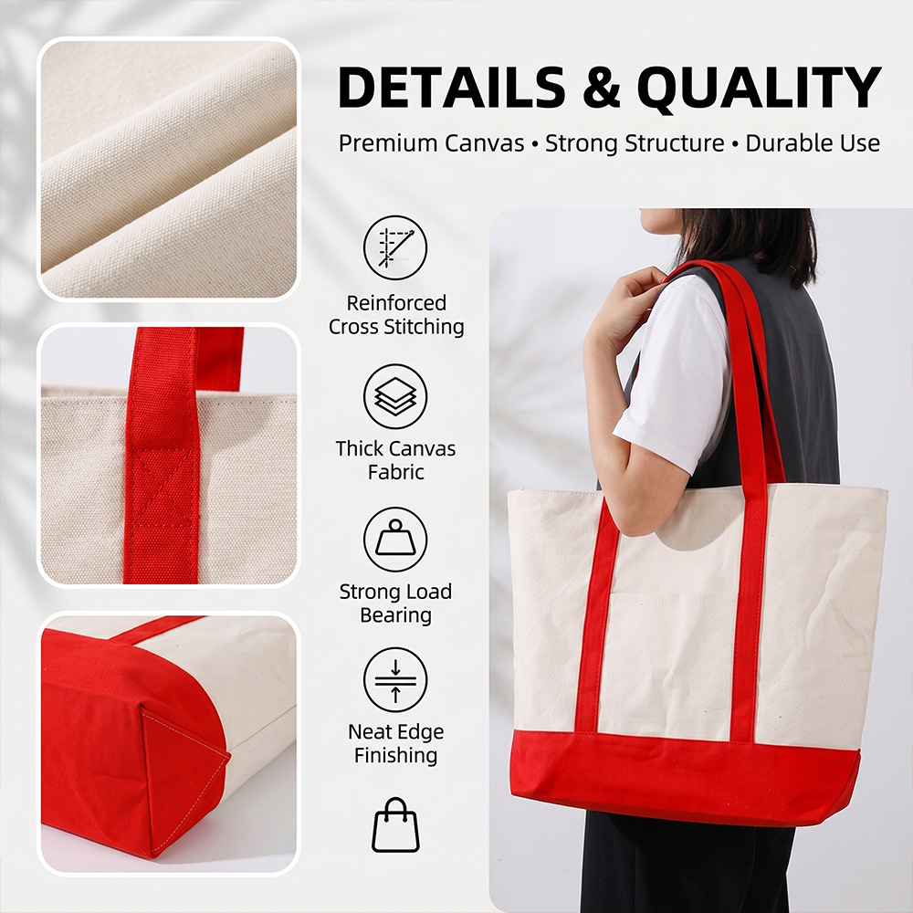 Sac À Main Carré En Toile Unie, Style Décontracté, Pour Femme Image3