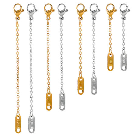 Chaîne en acier inoxydable étanche couleur or, apprêts pour bijoux