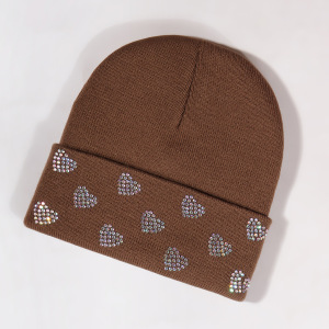 Bonnet Simple Series Sweet Heart Uni En Polyester Orné De Strass h5