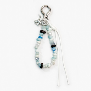 Collection Simple, Décontractée, Perles Torsadées En Forme D'Animaux, Breloques Pour Sac En Pierre Naturelle h5