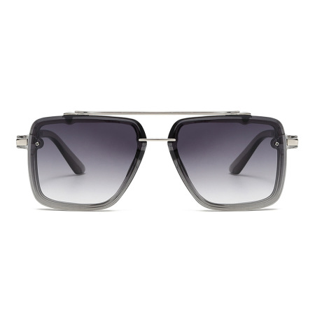 Lunettes de soleil unisexes Simple Series, décontractées, unies, à imprimé léopard dégradé, couleur unie. 2