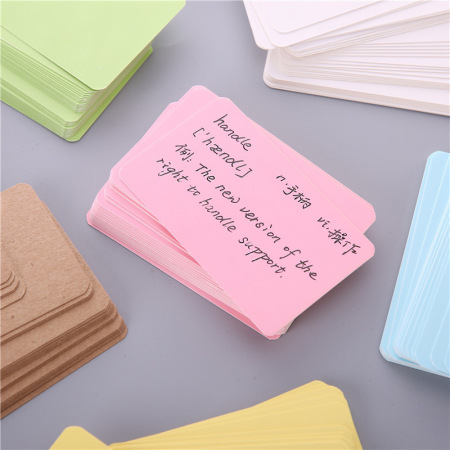 1 boîte de cartes adhésives quotidiennes de couleur unie, série Simple 2