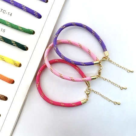Bracelets décontractés en corde multicolore 2